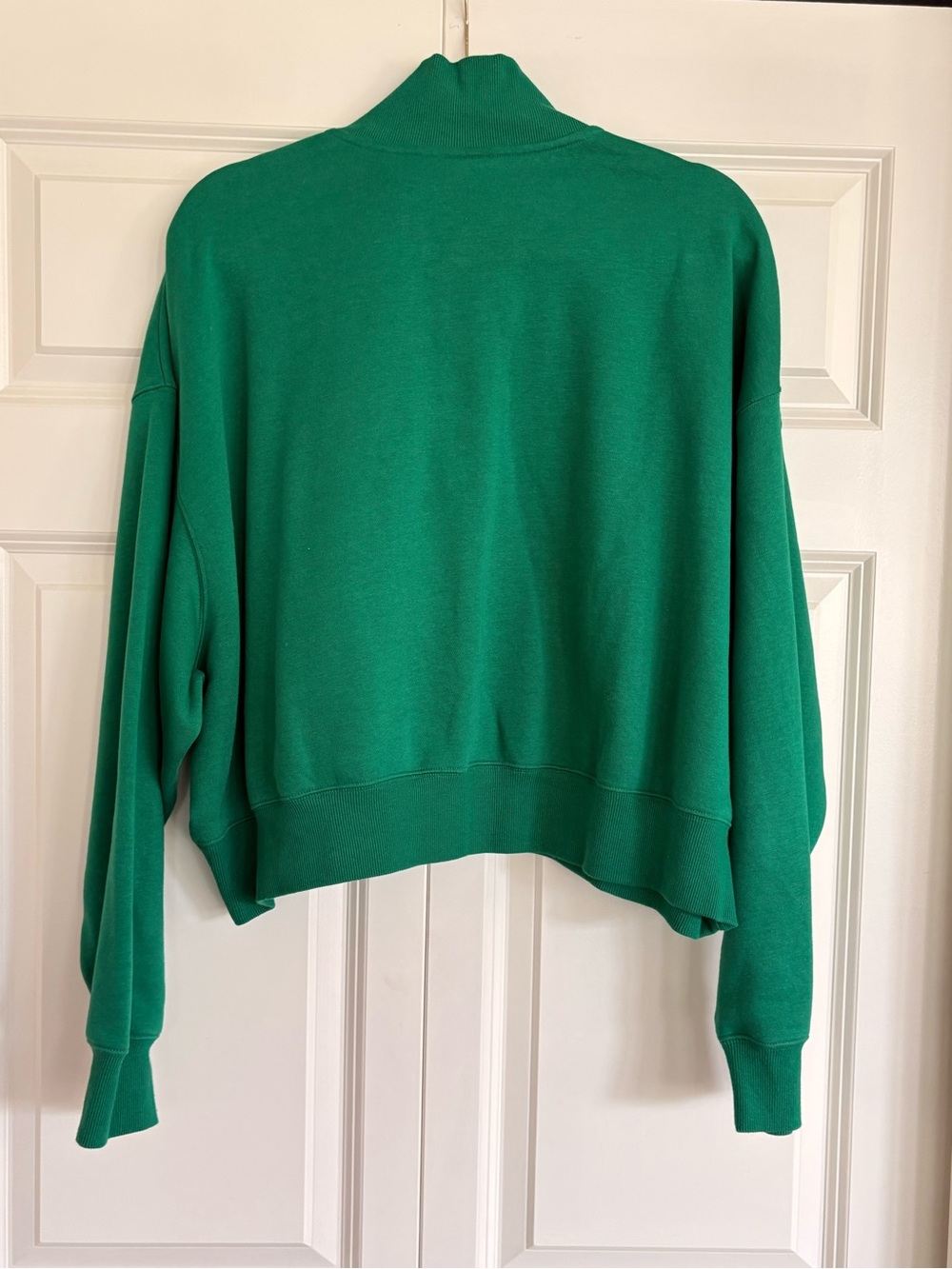 Nike Green Half-Zip Sweatshirt with White Swoosh - Picture 7 of 7